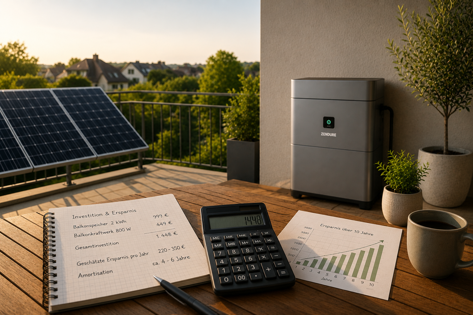 Balkonspeicher Amortisation: Wann rechnet sich ein Speicher?